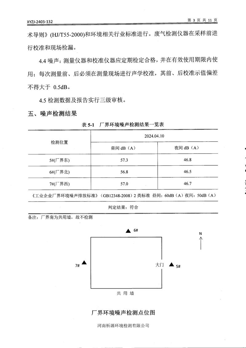 乡市三鑫科技有限公司2024年自行检测报告(1)-05